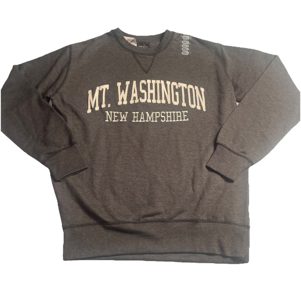 NWT Mt. Washington New Hampshire Sweatshirt Size Small Grey Prairie Mt